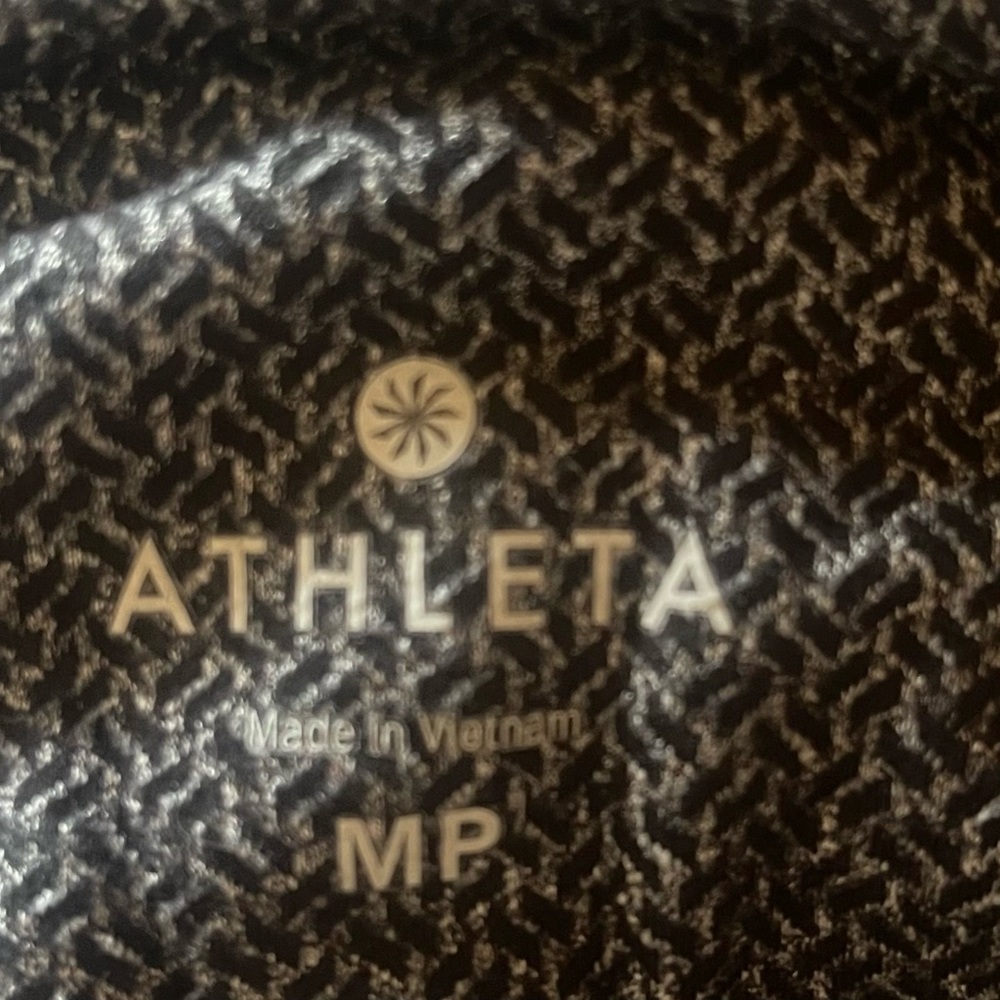Athleta Black and White Patterned Leggings - Picture 3 of 5